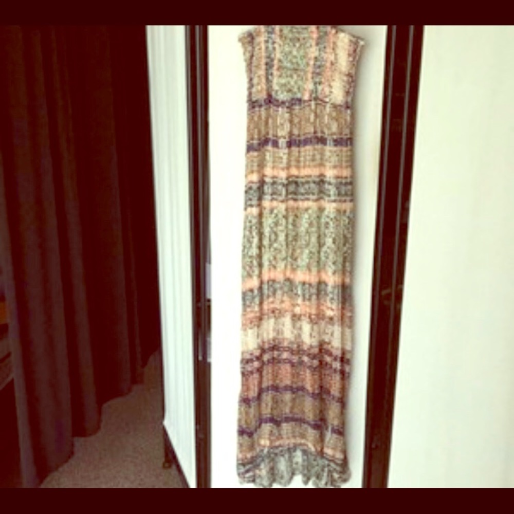 Strapless maxi dress